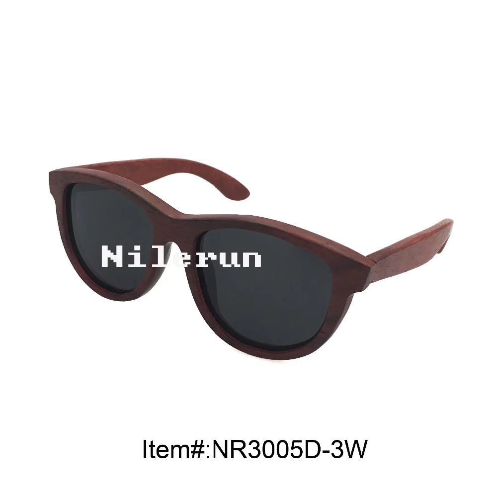 

luxury big grey polarized lenses imported red wood sunglasses