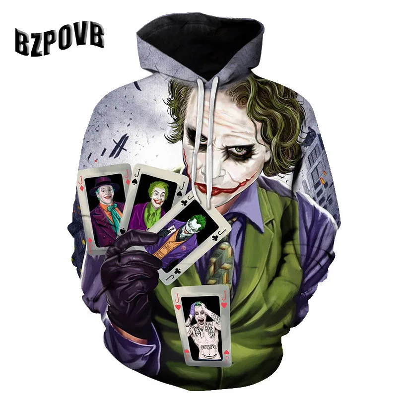 

BZPOVP3D printed hoodie long-sleeved shirt pattern men's and women's wear outer coat foreign trade large size casual loose