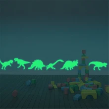 9 шт. светящаяся домашняя декоративная наклейка для детской комнаты флуоресцентные наклейки динозавр светится в темноте наклейки на стену