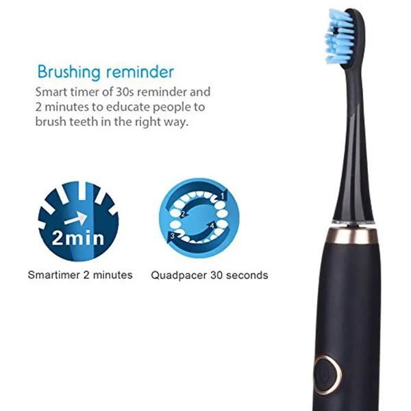 

Electric toothbrush multi-function inductive charging smart Sound waves SG986 drop Shipping