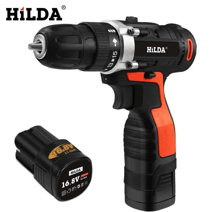 

16.8V Electric Screwdriver Cordless Electric Mini Drill Lithium-Ion Battery waterproof Electric Drill Two-speed Power Tools
