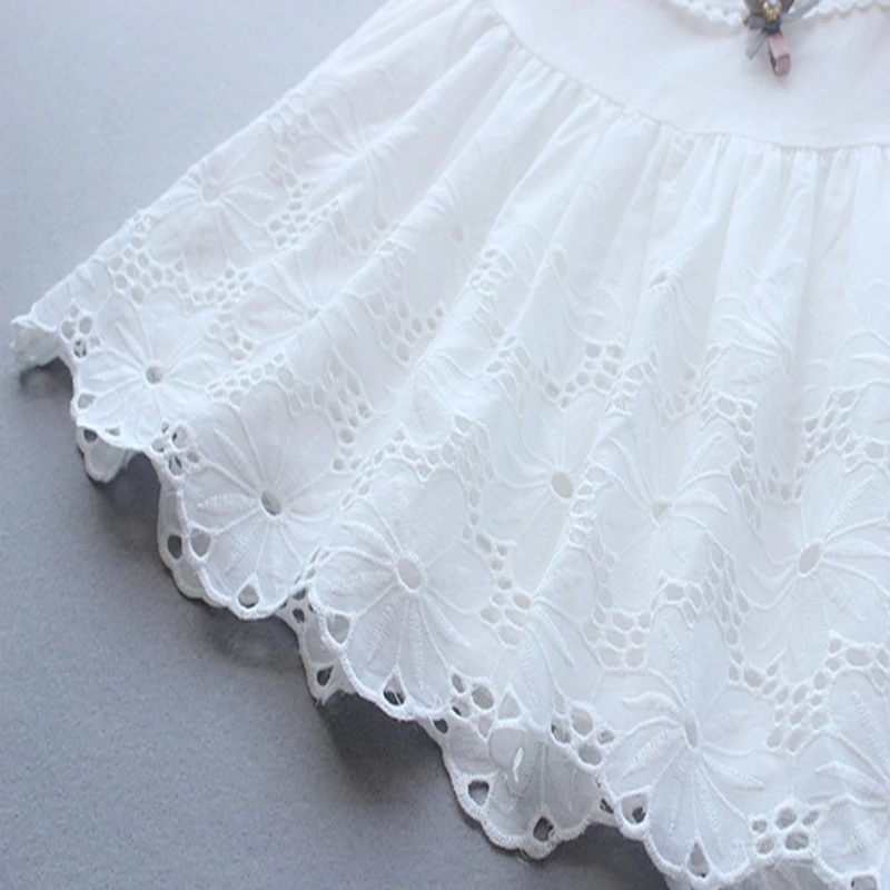 Baby Dresses Girls Children's Toddler Girls High-end embroidered Princess Dresses Summer Fresh and generous Party Dress kids clothing (5)