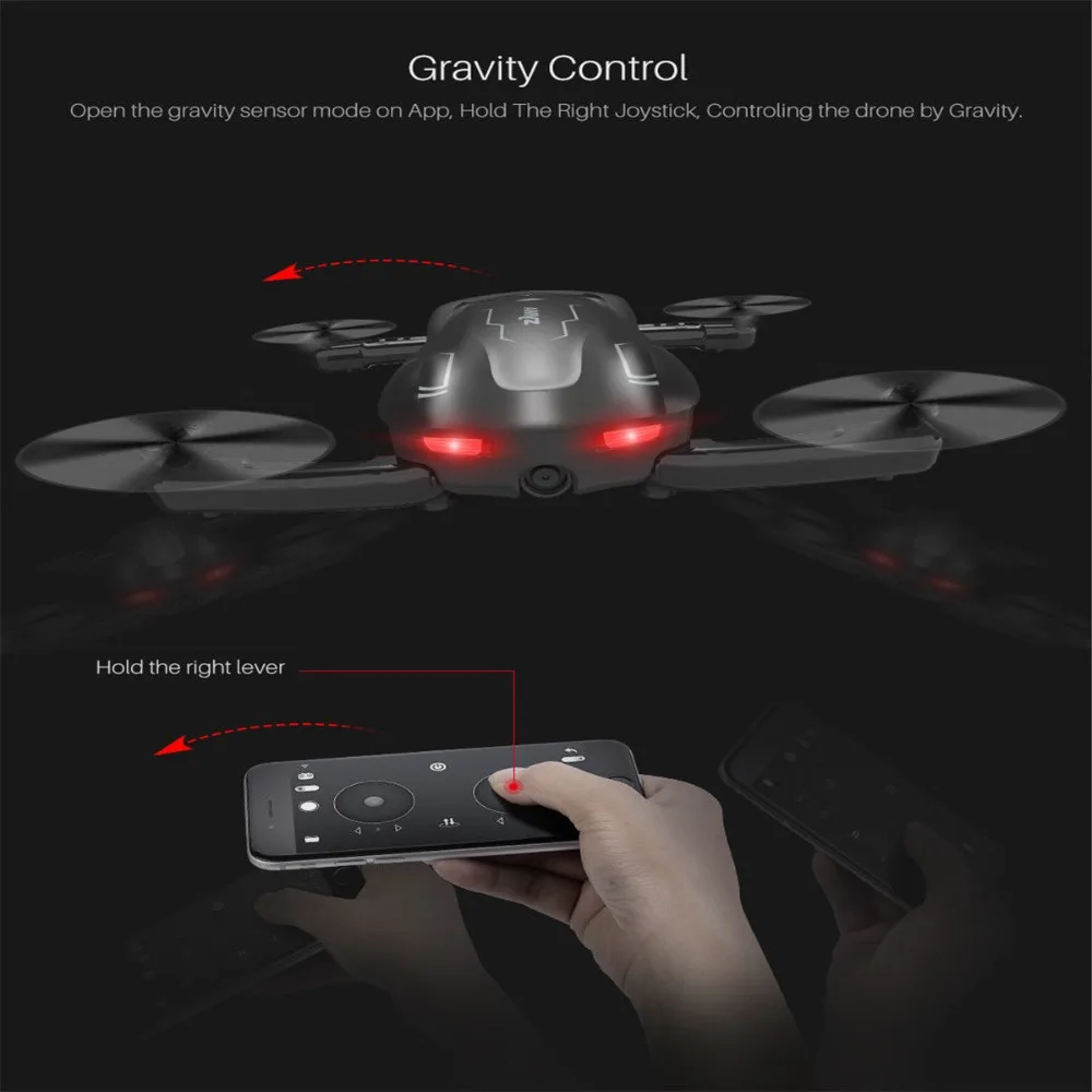 SYMA Z1 Foldable RC Drone HD Camera 2.4Ghz 6 axis Remote Control Wifi Qudacopter 4CH Smart RC Drone Optical Flow Positioning