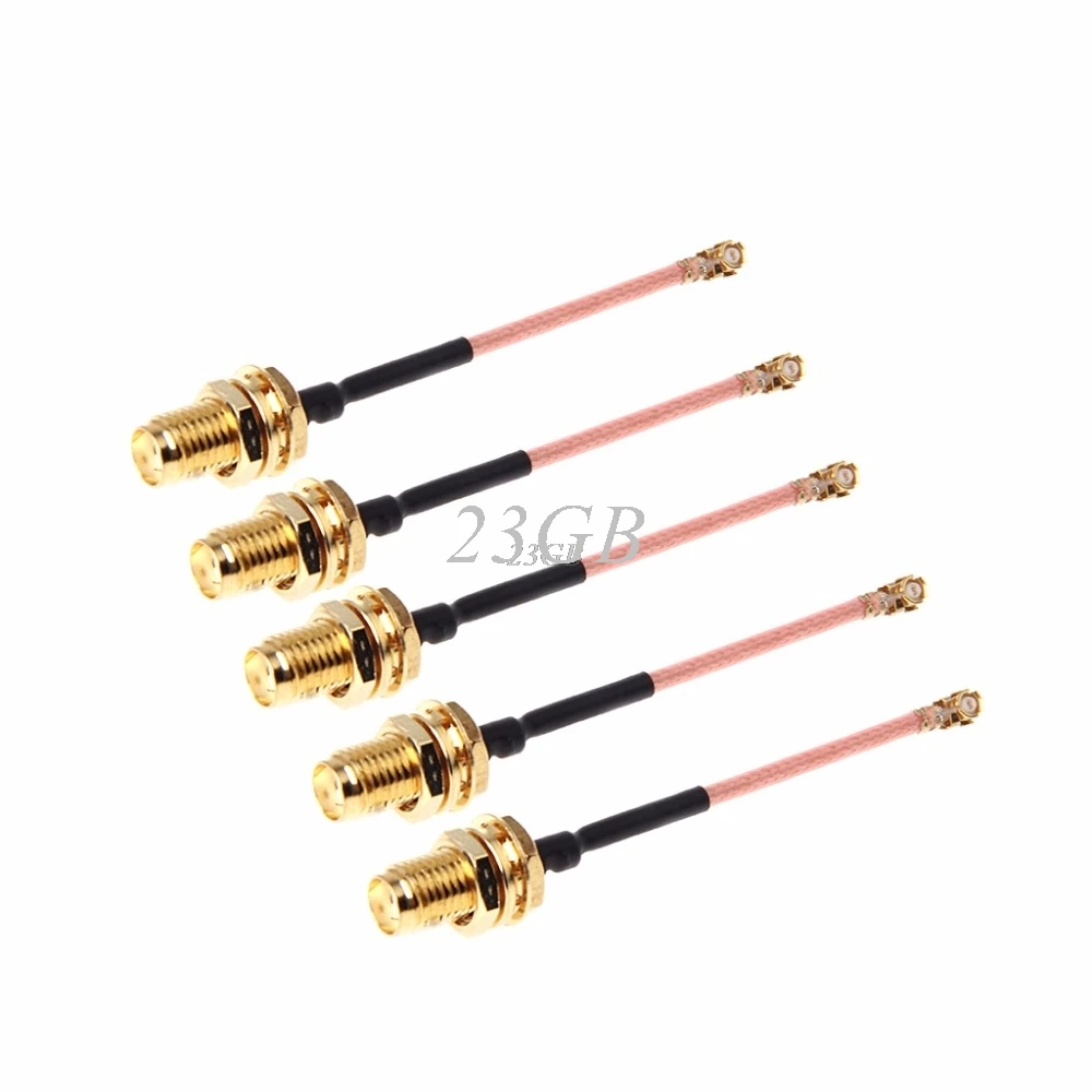 

5cm RG178 Extension Cable Gold Plated RF Straight SMA Female Jack to IPEX Connector Pigtail Cord 5PCS/SET S18