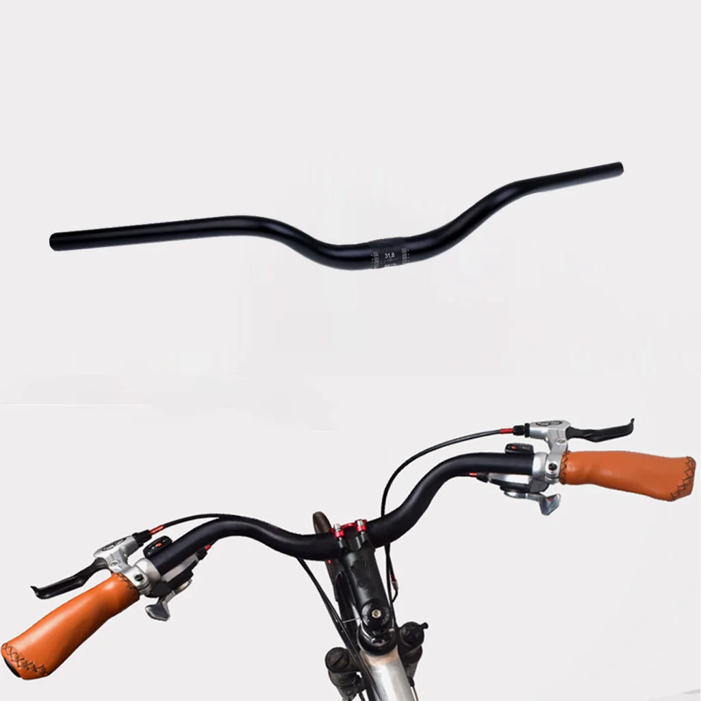 

25.4mm 600mm Bent Bar for Fixed Gear MTB BMX Bike Bicycle Aluminum Alloy Handlebar