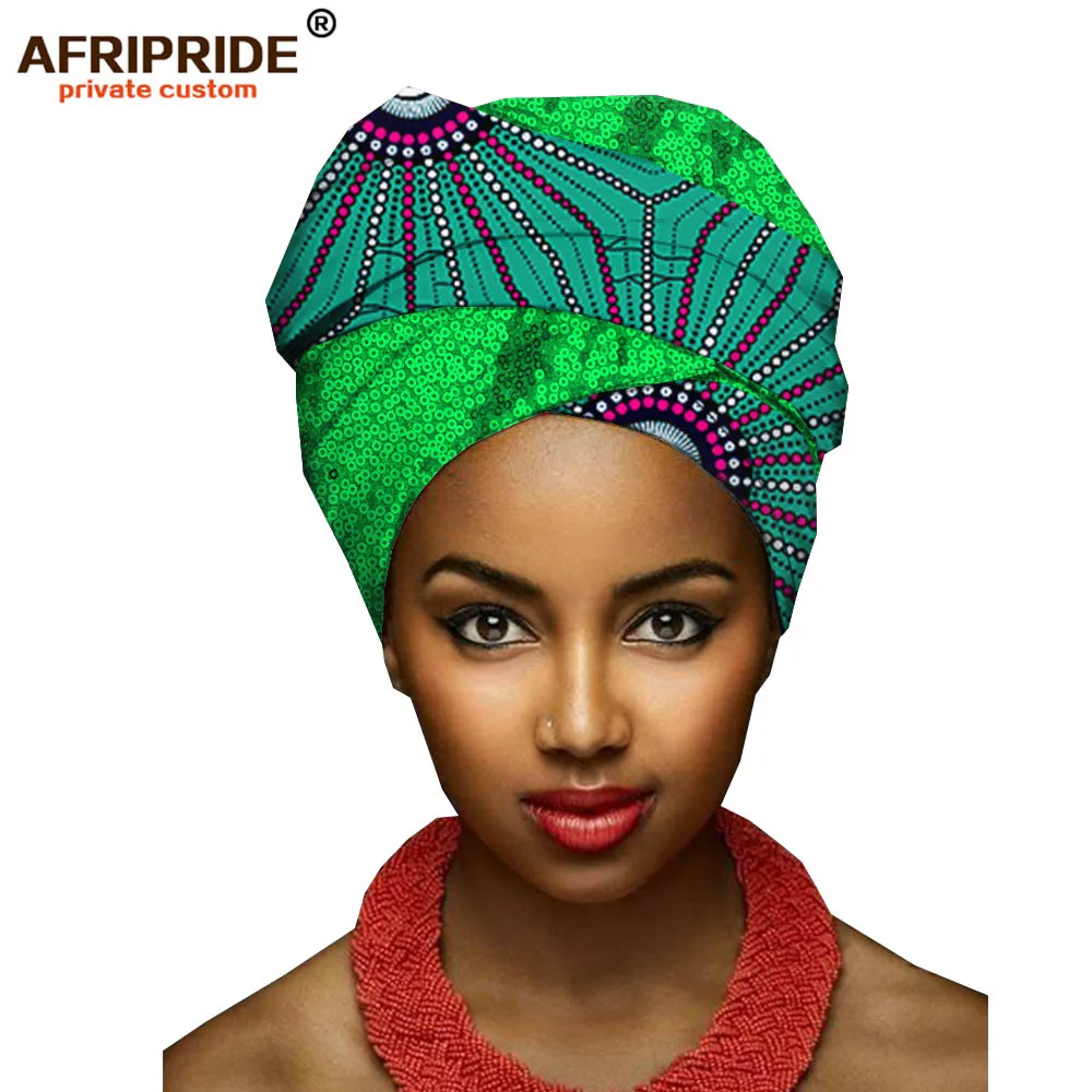 African Headwrap Ankara Headscarf Traditional Headtie Scarf Turban Cotton Wax head band scrunchie AFRIPRIDE A19H005