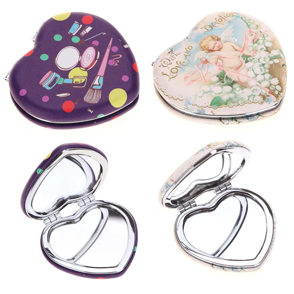 cute mirror Girl Mini Double Sides Portable pocket mirror spiegel