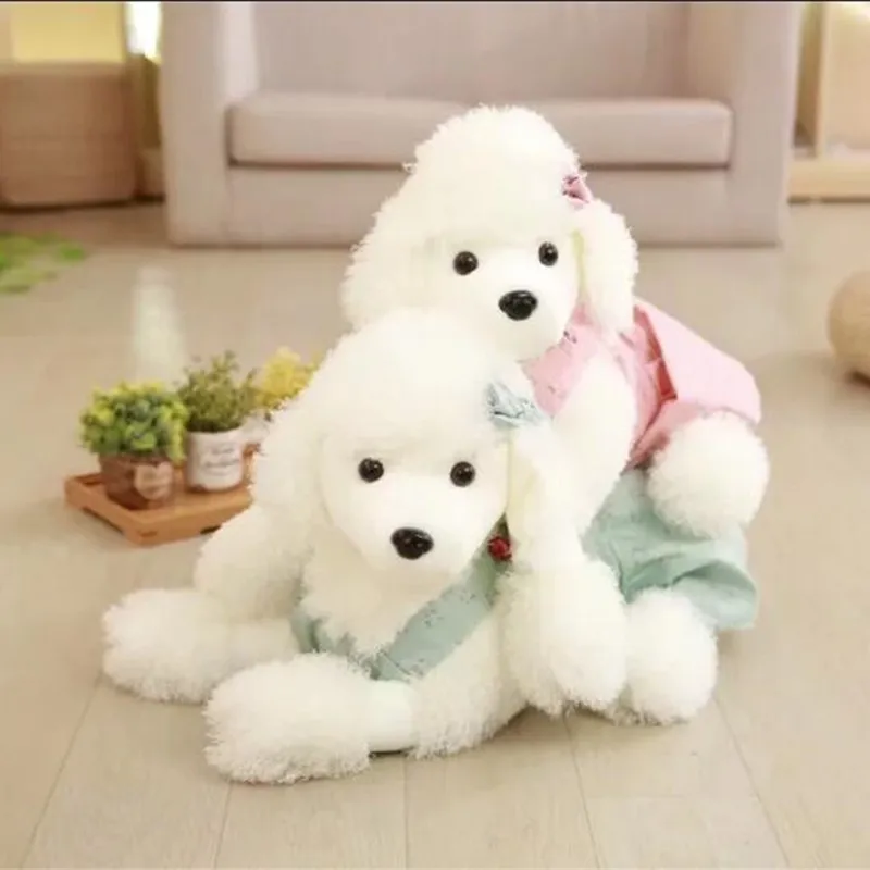 

45cm Plush Poodle Dog Toy Stuffed Animal Dolls Cute Simulation Gift Toy for Kids Baby Sleeping Appease Doll Valentine Present