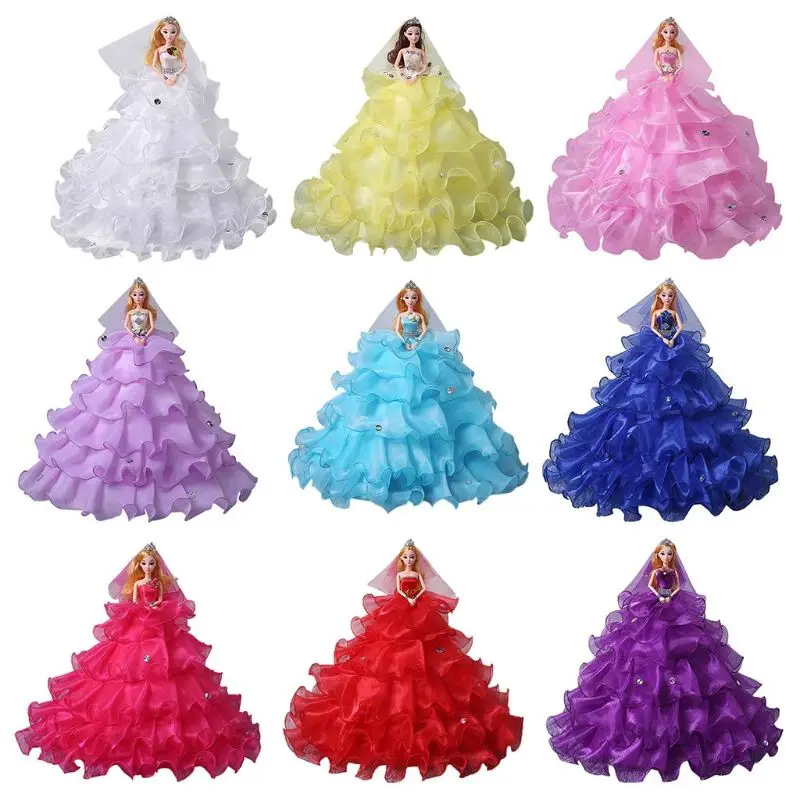 

Wedding Dress Doll Toy Handmade Creative Girl Children Kids Valentine's Day Gift House Decoration Accessories