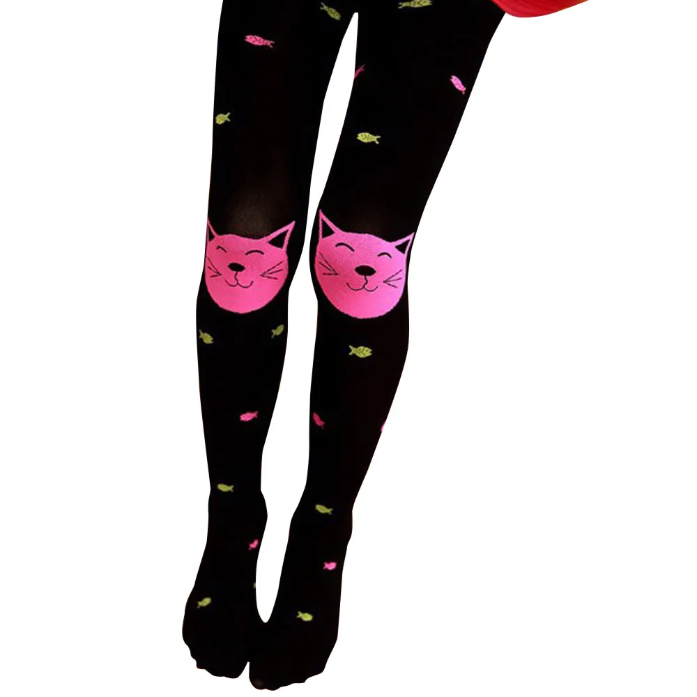

Spring and autumn thin princess stocking printing Girls Tights Bearded Fashion Knitted Stocking Baby Pantyhose #YL5
