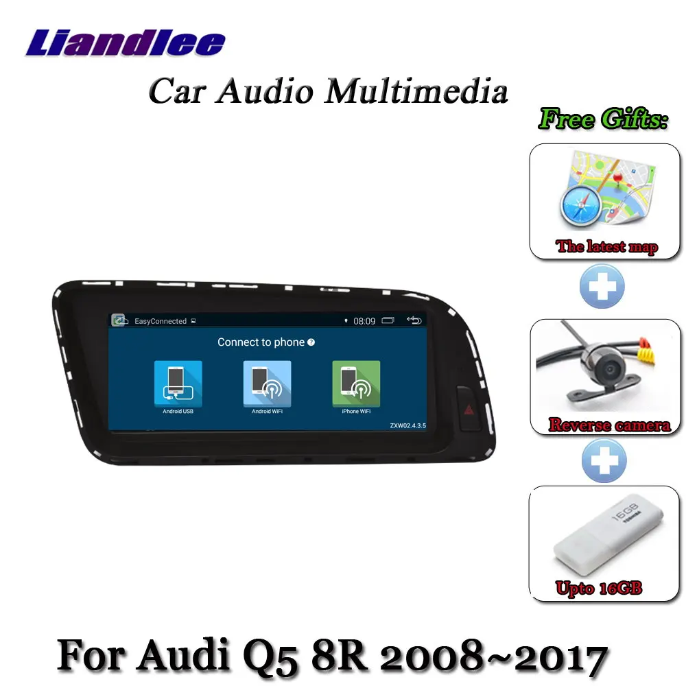 Liandlee автомобильная система Android для Audi Q5 8R 2008~ стерео радио DVD tv Carplay камера BT gps Navi навигационный экран мультимедиа - Цвет: Standard