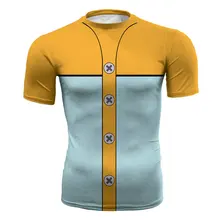 Одежда для фитнеса с 3D принтом, семь видов бездельности, спортивные футболки для бега, мужские Компрессионные спортивные футболки