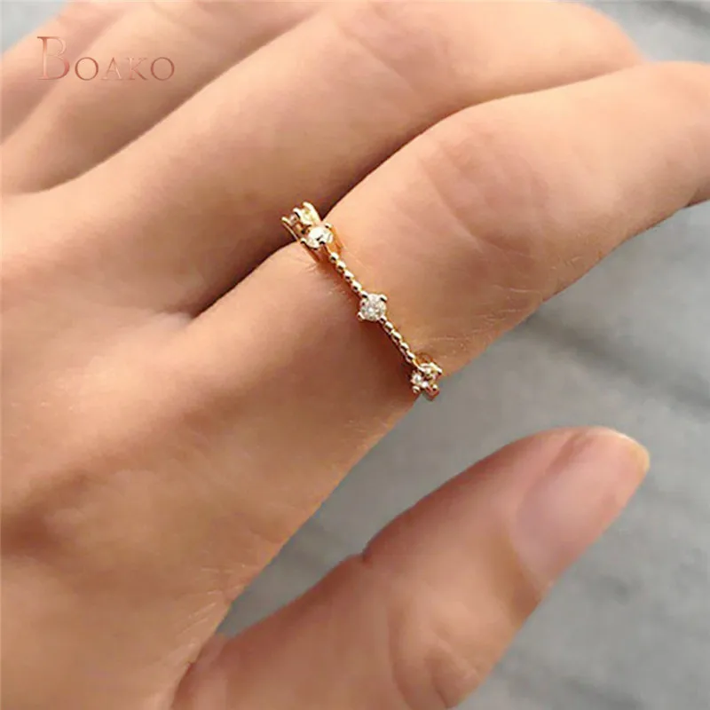 Princess Cut Cubic Zircon Engagement Ring Vintage Rose ...