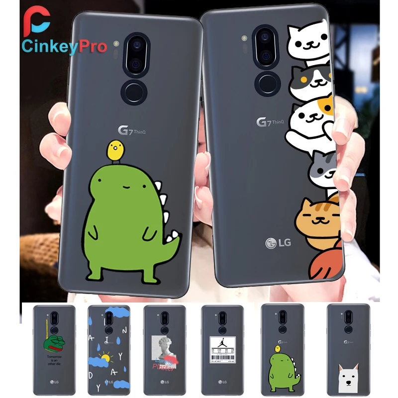 DSmilk симпатичный чехол из ТПУ для LG G7 G6 G5 V40 V30 V20 K10 K9 K8 K7 K4 мягкий прозрачный