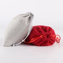 100 шт./лот 12*15 см Двусторонняя Замшевая сумка с логотипом, рисунком по индивидуальному заказу мешочек на шнурке сумки для ювелирных изделий Рождественский подарок сумка