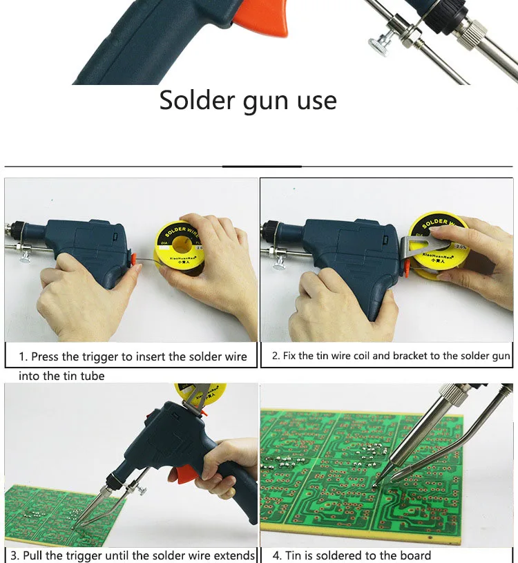 Semi Automatic Electric Tin Gun Solder