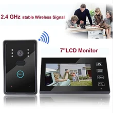 Home Security Monitor 2.4G Wireless Video Door Phone Intercom Doorbell Camera with 7 Home Security Monitor 2.4G Wireless Video Door Phone Intercom Doorbell Camera with 7