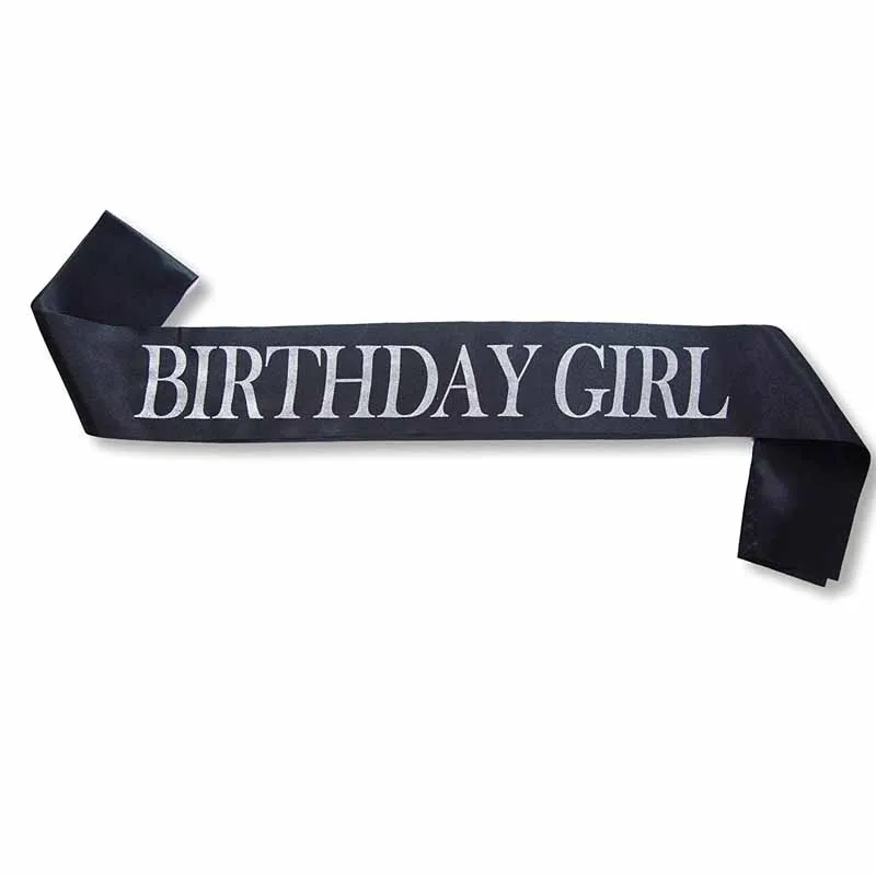 Буквы день рождения ленты для девочки и Тиара Корона набор для девочек ребенок взрослый женщины 10th 15th 16th 18th 20th 21st 30th 40th вечерние украшения