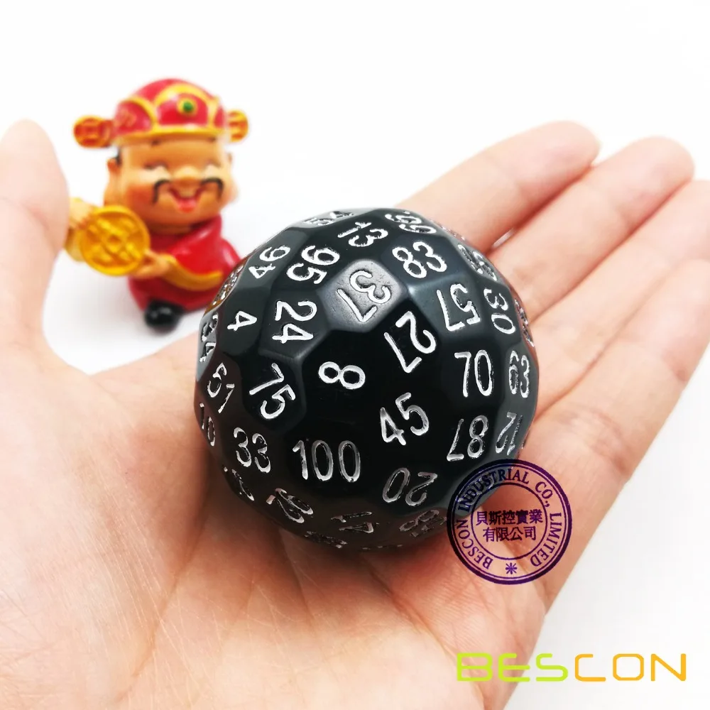 Bescon многогранные игральные кости 100 по бокам D100 die стороны кубика игровые