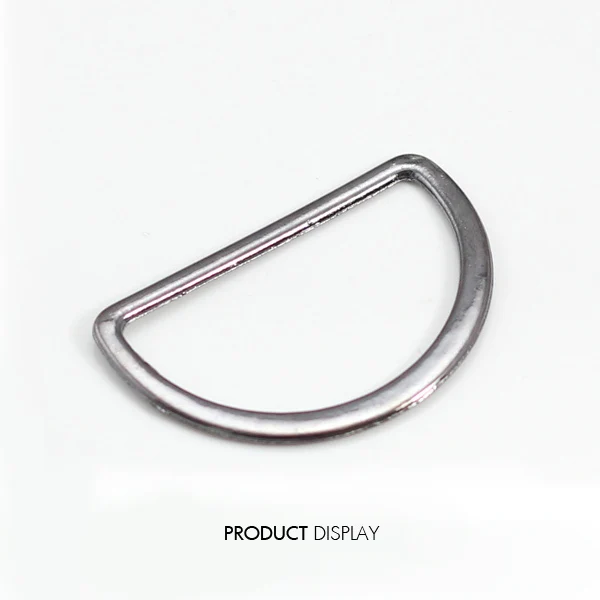 Metal D Ring Hooks BlackGun Plated D Shaped Buckles 35mmFor Bags