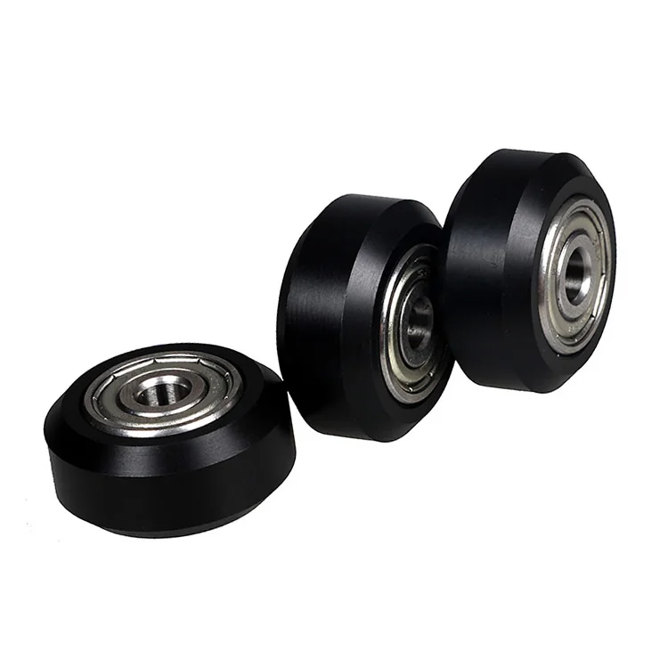 W type V slot double Plastic wheel with Bearings passive pulley profile openbuilds | Компьютеры и офис