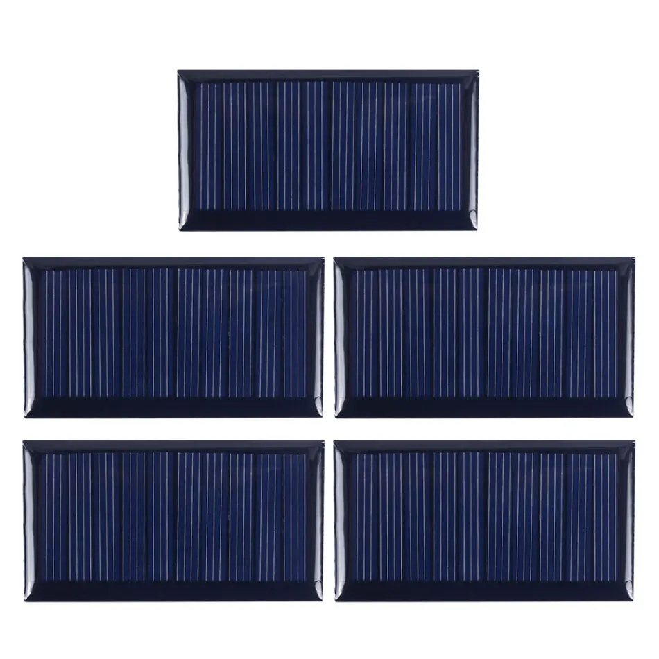 0.3W 5V 60mA Polycrystalline Solar Cell Panel For Battery Phone Chargers Portable | Электроника