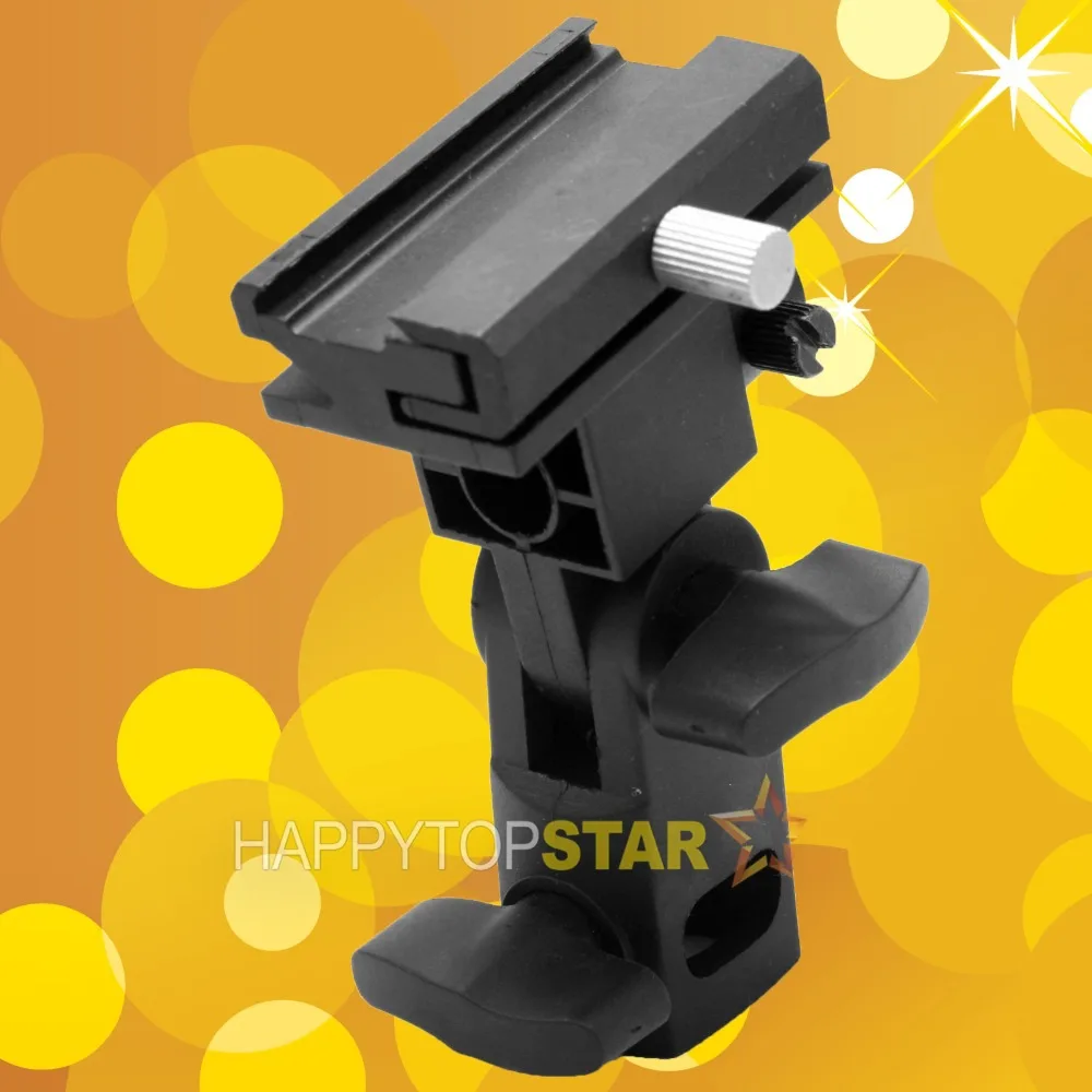 Hot shoe Flash Shoe Umbrella Hole Holder Swivel Light Stand Bracket B
