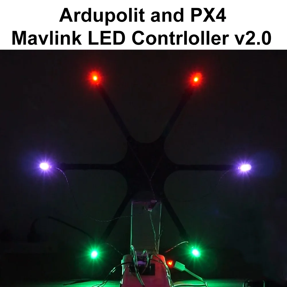 Светодиодная навигационная панель Fishbonne Mavlink для Pixhawk APM2.6/2 8 2/3/4/5 Pixracer NAVIO2 PXFmini