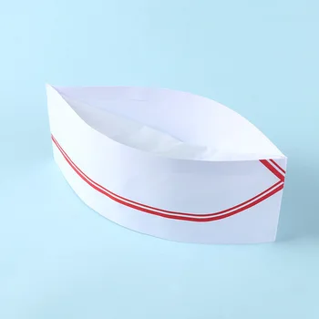 

10pcs Disposable Cook Adjustable Men Kitchen Baker Chef Paper Cap Hat