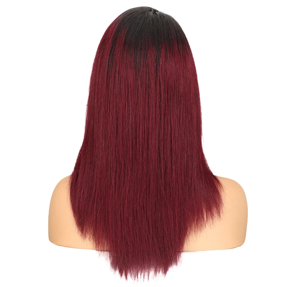 Sleek Straight Lace Front Wig Brazilian Lace Front Human Hair Wigs For Women Ombre Human Hair Wig P