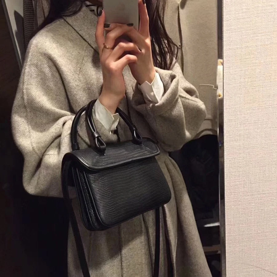 

Casual Top-handle Handbags Women Bag Stone Pattern Women Messenger Bag PU Leather Shoulder Bag Female High Quality Crossbody Bag