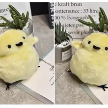 Милая мультяшная плюшевая сумка с пингвином и курицей для женщин, забавная милая сумка на плечо с животным, женская модная сумка на цепочке для сотового телефона