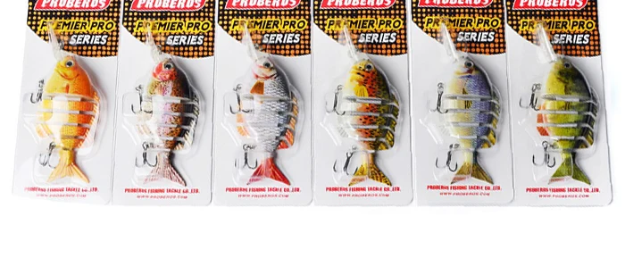 Fishing Lures Jointed Bionic 6 Segments 10cm 13.6g Artificial Lures Perch Walleye Pike Sunfish Hard Bait Fishing Tackle  (16)