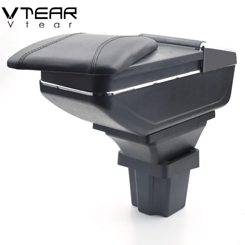 

Vtear for Chevrolet Prisma armrest box central Store content box products interior Armrest Storage car-styling accessories part