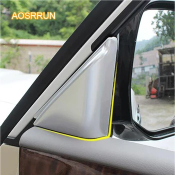 

AOSRRUN ABS electroplating front inside triangulation of the triangle Cover Car accessories For Nissan Patril y62 2016 2017