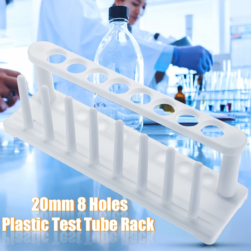 

1pcs 8 Holes Lab Test Tube Rack Plastic Centrifuge Tubes Rack Holder Stand Shelf Storage Station Laboratory Education Supplies
