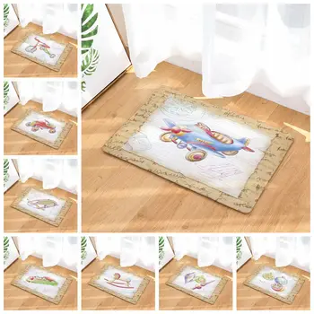 

Christmas Car/bike/gift Floor Mats Santa Claus Printed Carpets Anti-slip Rugs Bathroom Kitchen Carpets Doormats For Living Room