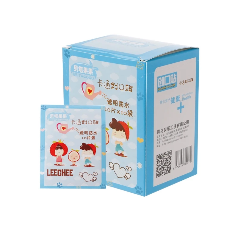 

100Pcs Variety Patterns Adhesive Bandages Cute Cartoon Band Aid First Aid Emergency Kit For Kids Children
