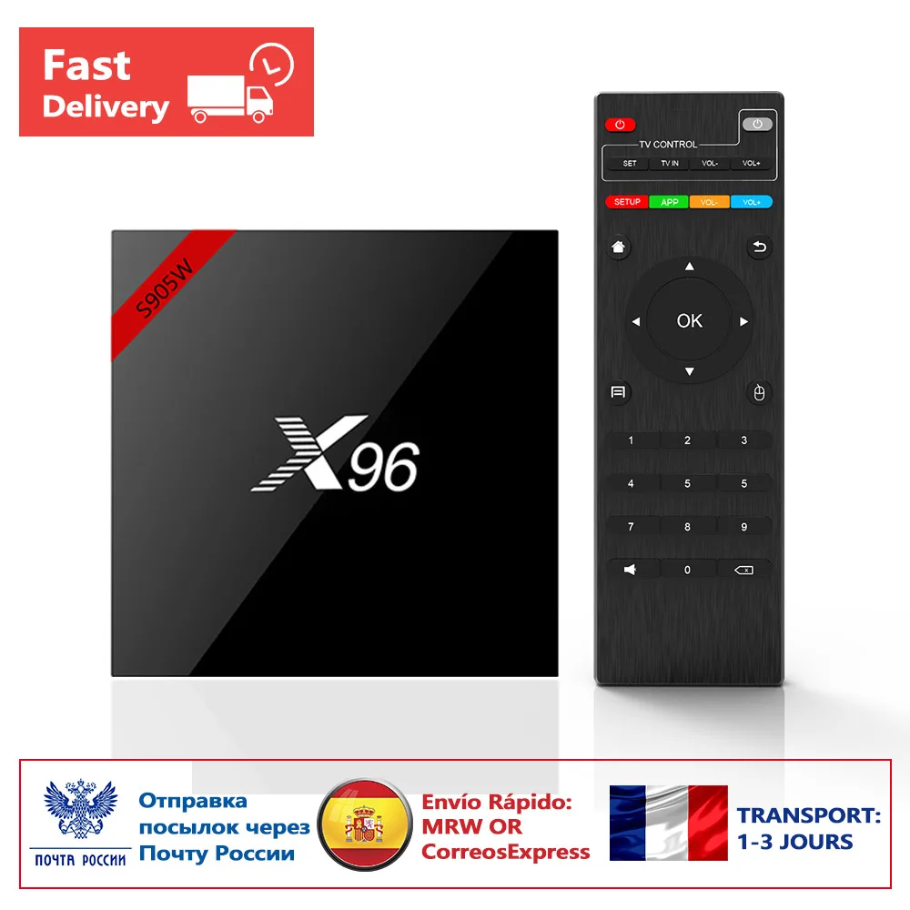 

NEW!!! Original X96W Android 7.1 Smart TV BOX Quad core HD2.0 4K*2k Amlogic S905W Set-Top Box X96 W Media Player