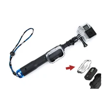 High quality selfie stick for gopro hero 4/3+/3 36cm-98cm waterproof monopod for gopro hero and xiaoyi SJCAM action camera