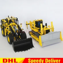 LP 20006 L350F колесный погрузчик LP 20008 дистанционное управление бульдозерная Модель Строительный набор блоков Кирпичи LPs игрушки Клон 42030