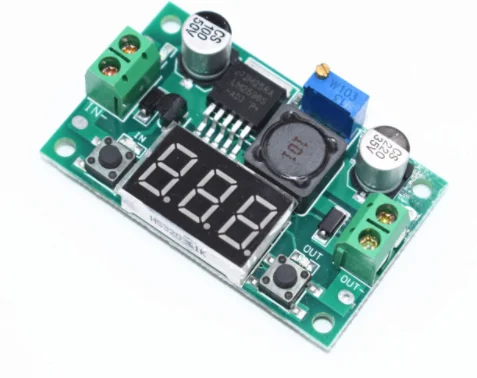 

5pcs LM2596 module DC 4.0~40 to 1.3-37V Adjustable Step-Down Power Module + LED Voltmeter Free Shipping