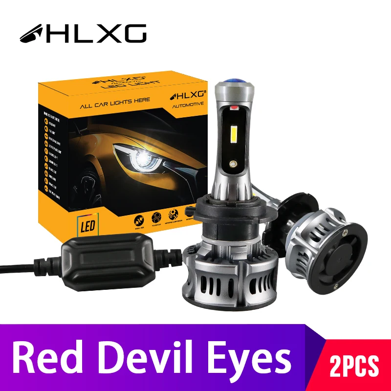

Red Mini Projector Devil Angel Eyes Lamp H7 LED For Lens H11 H8 Fog Lights HB3 HB4 Accessories for cars Headlight Bulbs 12V hlxg
