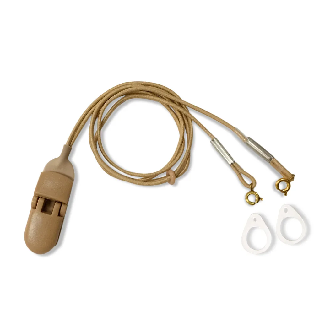 

Behind The Ear BTE Hearing Aid Clip Bilateral Lanyard Protector Holder for Hearing Aids and Cochlear Implants