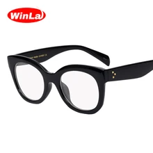 Winla модные дизайнерские женские простые очки с заклепками, оправа, оптические прозрачные линзы, винтажные Ретро очки для чтения, очки WL1120