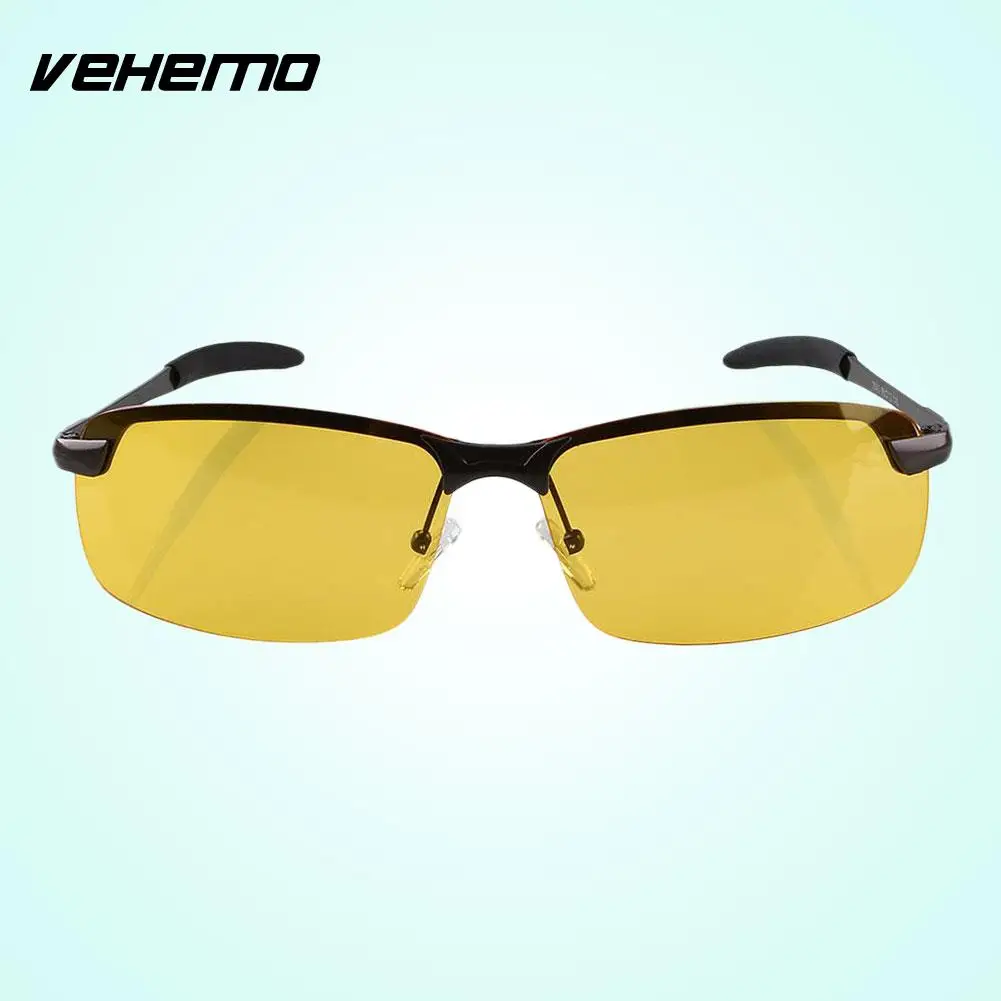 Men Night Driving Anti Glare Glasses Polarized Yellow Driver Sunglasses