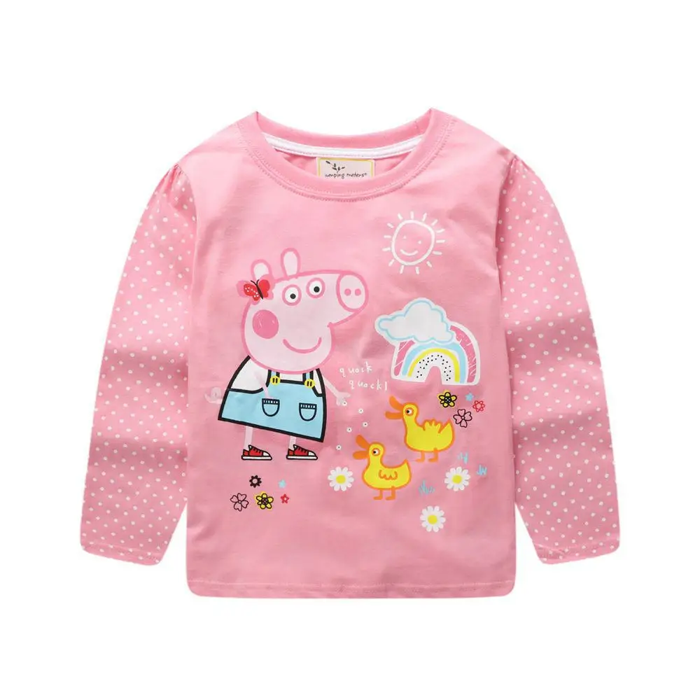 

Funny Children Autumn Sweatshirt Animal Printing Dot Of Long Sleeve Kids Casual Clothes Cotton Pattern Boy Girls Sweater