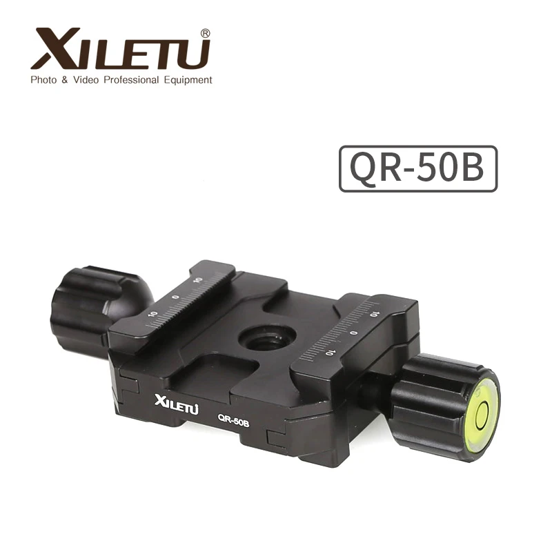

XILETU QR-50B Tripod Head Clamp Two Way Type Clamp For ARCA SWISS