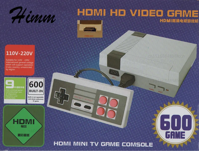 400/500/600/620/621 игры HDMI/AV мини ТВ портативная игровая консоль для игр Nes Встроенный 400 500 600 621 различных игр