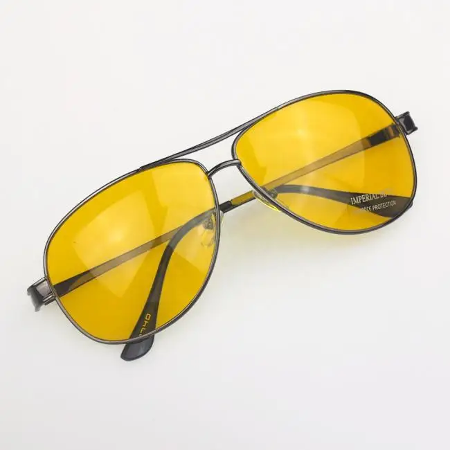 New Yellow HD Night Vision Driving Anti Glare Glasses Eyewear sun glass